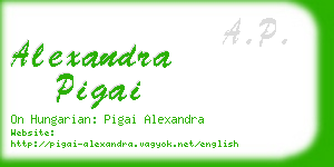 alexandra pigai business card